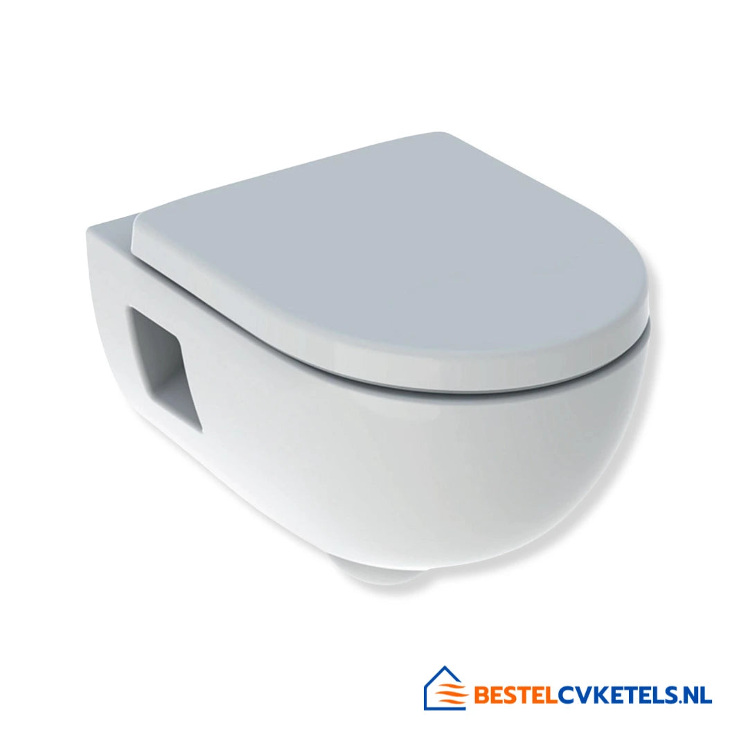 Geberit 300 Basic wandcloset Rimfree combipack met softclose zitting en randloos ontwerp voor hygiënische installatie